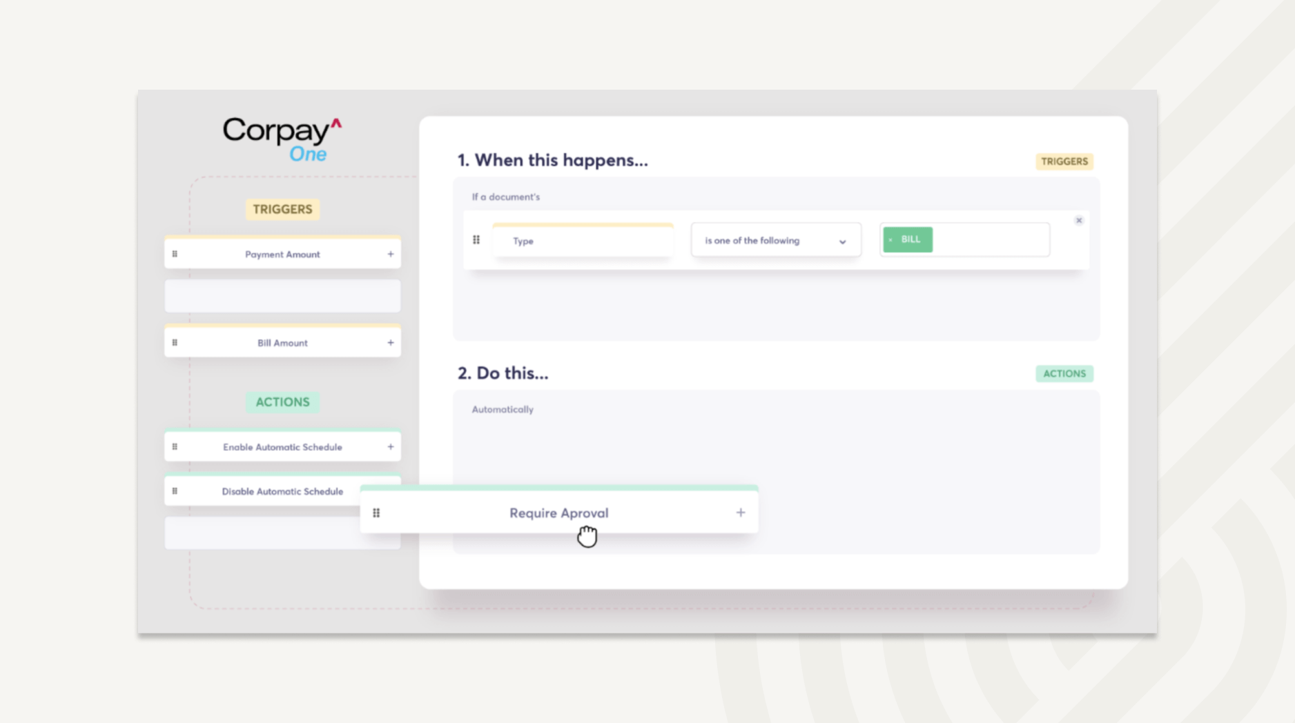 Corpay - Workflow builder to create custom approval flows