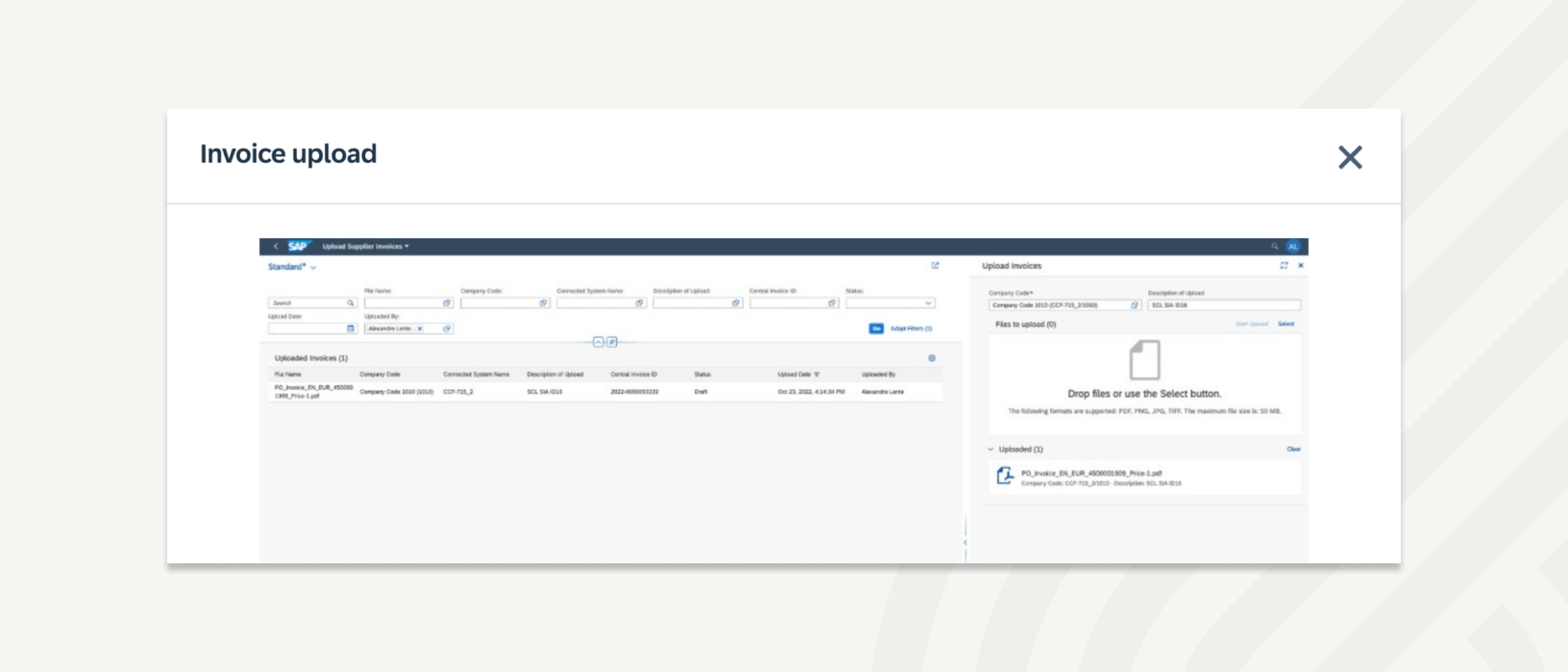 SAP Ariba - A central platform to capture and process invoices from multiple sources