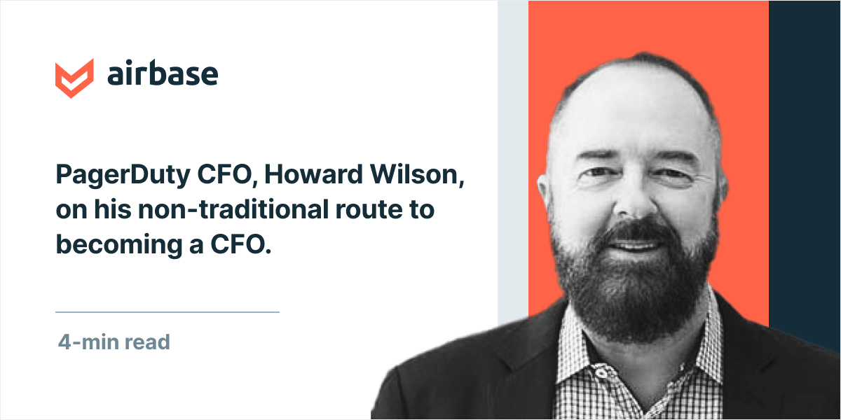 Pagerduty CFO, Howard Wilson, On His Path To A CFO